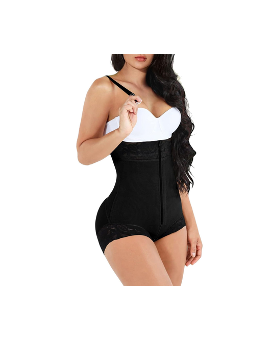 MANCYFIT | Corseted body shaping high waisted trousers | Detachable shoulder straps