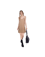 MANCYFIT | Fashion Summer Dresses for Women ChicSleeveless V | Neck Dress with Spaghetti Straps &Athletic Shorts