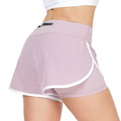 Women's Quick Dry Pants 2-in-1 - Running Shorts Single Side Pocket