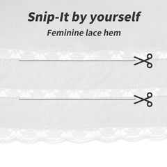 Half Slips for Women Underskirt Dress Extender Lace Trim Knee Length Midi Skirt 19-26" Length