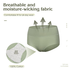 Women's High Waisted Seamless Underwear Ladies Panties 6 Pack