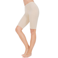 MANCYFIT Slip Shorts for Women Smooth Short Leggings Half Mid Thigh Legging Sleek Undershorts