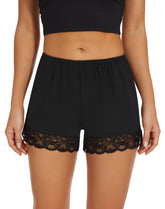 Bloomers for Women Pettipants for Under Dresses Lace Trim Culottes Slip Skirt Half Slip Shorts