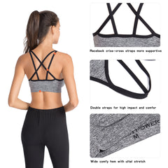 Stylish & Supportive Sports Bra Stretchy & Supportive Fit
