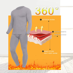 Thermal Underwear For Men Long Johns Set Fleece Lined Ultra Soft
