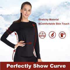 Thermal Underwear for Women Long Johns Set Fleece Lined Ultra Soft
