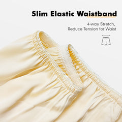 Bloomers for Women Satin Pettipants for Under Dresses Culottes Slip 9" Inseam Half Slip Shorts