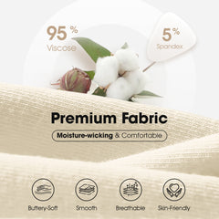 MANCYFIT Womens High Waisted Underwear Cotton Lace Panties Soft Breathable Briefs 5 Pack