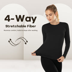 Womens Thermal Tops Comfort UnderwearWomenswear Longsleeves Basic