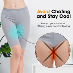 Women's Slip Shorts for Under Dresses Half MidThigh Leggings Smooth Undershorts Fit