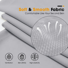 Women's Slip Shorts for Under Dresses Half MidThigh Leggings Smooth Undershorts Fit