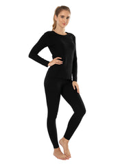 Thermal Underwear for Women Long Johns Set Fleece Lined Ultra Soft