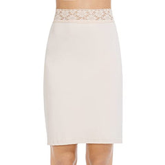 MANCYFIT Half Slips for Women Underskirt Short Mini Skirt with Floral Lace Waistband