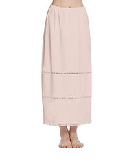 Half Slip for Women Under Dresses Full Length Long Under Skirt with Lace 36"
