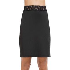 MANCYFIT Half Slips for Women Underskirt Short Mini Skirt with Floral Lace Waistband
