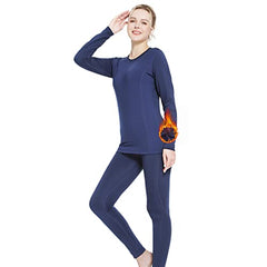 MANCYFIT Thermal Underwear for Women Cold Weather Gear Long Johns Winter Base Layer for Skiing Running