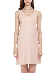 Womens Full Slip Tank Top Dress Slip Sleeveless Under Dress Wide Straps