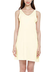 Womens Full Slip Tank Top Dress Slip Sleeveless Under Dress Wide Straps