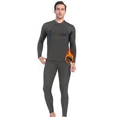 MANCYFIT Thermal Underwear for Men Cold Winter Gear Long Johns Compression Suit Base Layer for Skiing Running