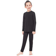 MANCYFIT Thermal Underwear for Girls Fleece Lined Long Johns Set Kids Base Layer Ultra Soft