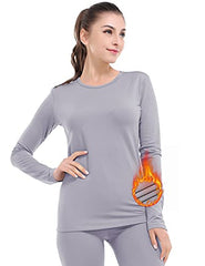 MANCYFIT Thermal Underwear for Women Long Johns Set Fleece Lined Ultra Soft