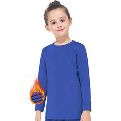 MANCYFIT Thermal Tops for Girls Fleece Lined Underwear Long Sleeve Undershirts Baselayer