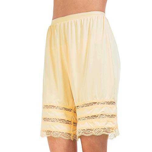 MANCYFIT | Half Slip Shorts Culotte for Women Split Skirt Lace Pettipants Snip 7 | 9” Inseam