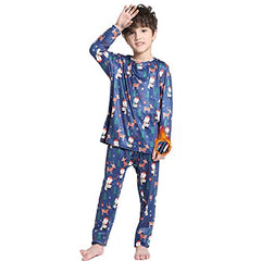 MANCYFIT Thermal Underwear for Boys Fleece Lined Long Johns Set Kids Base Layer Ultra Soft