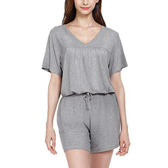 MANCYFIT Womens Pajamas Set Long Sleeves Sleepwear Soft Pj Lounge Sets V Neck Nightwear