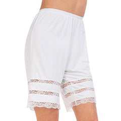 MANCYFIT Half Slip Shorts Culotte for Women Split Skirt Lace Pettipants Snip 7-9” Inseam