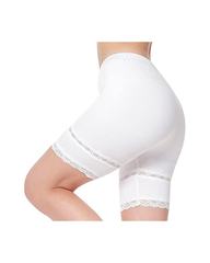 MANCYFIT | Slip Shorts for Women Lace Trim Short Leggings Stretch Mid Thigh Undershorts