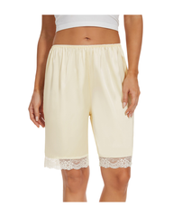 MANCYFIT | Bloomers for Women Satin Pettipants for Under Dresses Culottes Slip 9" Inseam Half Slip Shorts