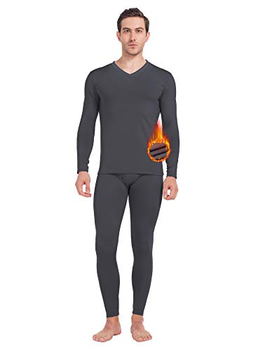 MANCYFIT | Thermal Underwear for Men Long Johns Set Fleece Lined Ultra Soft