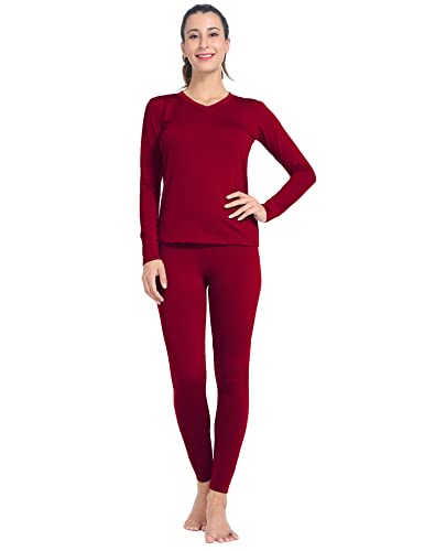 MANCYFIT Womens Thermal Underwear Long Johns Set with Fleece Lined Ul