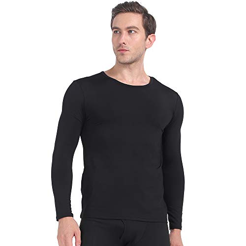 MANCYFIT | Mens Thermal Shirts Fleece Lined Top Long Sleeve Compression Base Layer