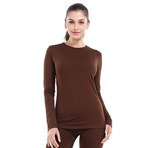 MANCYFIT Thermal Underwear for Women Seamless Long Johns Set Double Fleece  Lined Turtleneck Base Layer Black X-Large at  Women's Clothing store