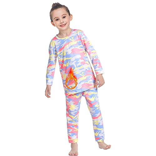 New 3-12T Children's Thin Fleece Girls' Thermal Underwear Set with Warm  Inner Matching for Mid to Large Children's Autumn and Wi - AliExpress